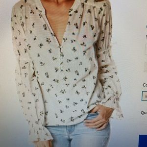 Paige Yardley Split Neck Blouse